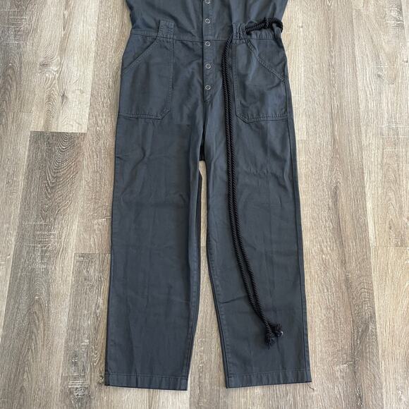 NWT AG Adriano Goldschmied Emery Jumpsuit in Sulfur Black - Size: Small - Picture 9 of 13